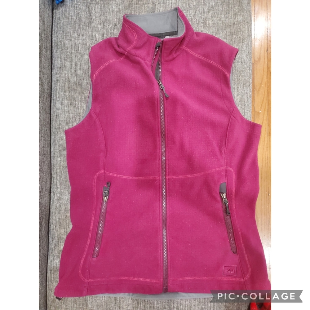 REI woman purple vest